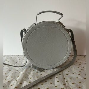 French Connection Light Gray Circle Crossbody Bag